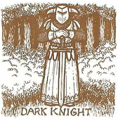 A dark knight from the Apple II Ultima I manual