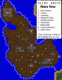 Map of Skara Brae