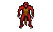 Animation of a red lizard as is appears in Ultima Underworld