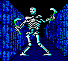 A skeleton from the FM Towns-port of Ultima I.