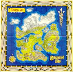 Ultima VII Part Two map of Serpent Isle - The Codex of Ultima Wisdom, a ...