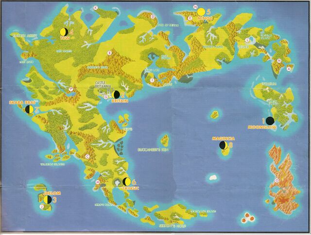ウルティマⅣ イエロー枠布製マップ NES map for Ultima IV - The Codex of Ultima Wisdom, a wiki for