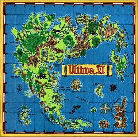 Ultima VI map of Britannia - The Codex of Ultima Wisdom, a wiki for ...