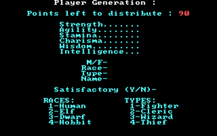 Character attributes in Ultima II - The Codex of Ultima Wisdom, a wiki ...