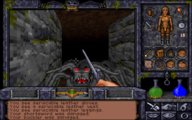 A giant spider in Ultima Underworld II