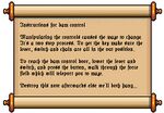 Screenshot from Ultima VII of a scroll with legible text giving instructions on how to solve a puzzle.