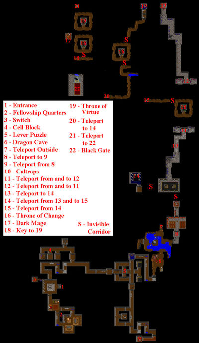 Dungeon solutions for Ultima VII - The Codex of Ultima Wisdom, a wiki ...