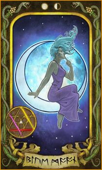 Blue Moon Tarot Card