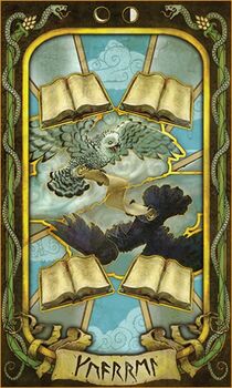 Quarrel, Four of Books Tarot Card