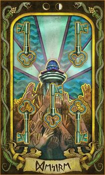 The Five of Keys: Desire Tarot Card